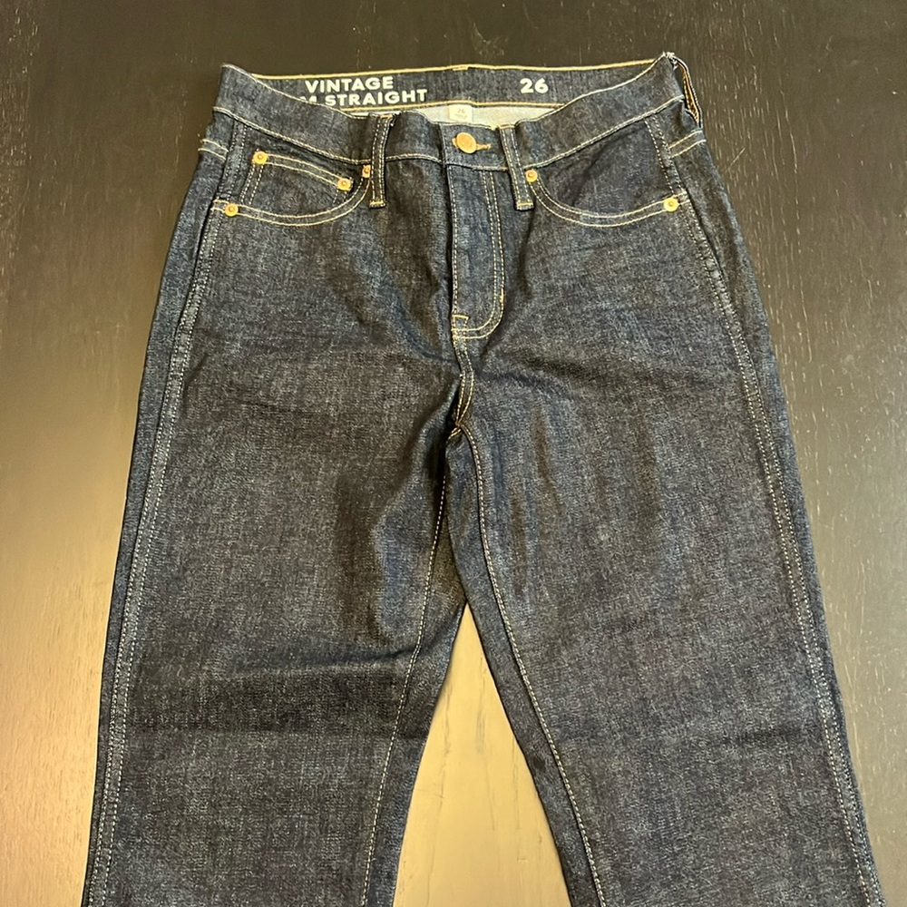 J. Crew vintage slim straight ankle jeans - Dark Blue